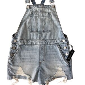 [NWT] Blank NYC Light Blue Denim Overalls - Size: 27